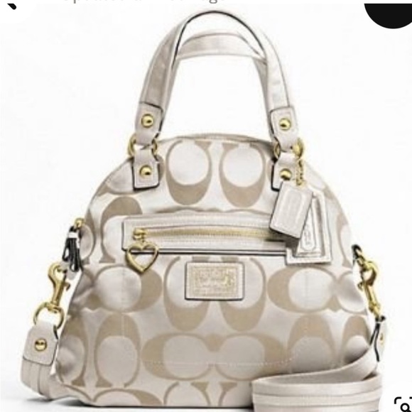 COACH Daisy Monogram Foldover Crossbody Purse - Picture 1 of 16